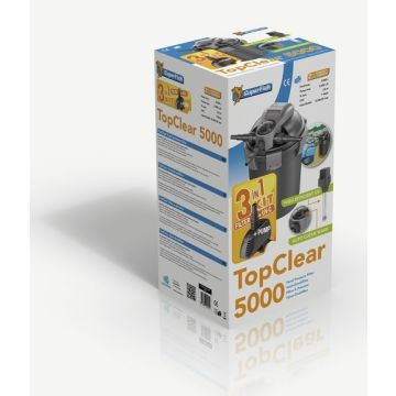 Top Clear Kit 5000 - Filtre + UV + Pompe pour Bassin - Superfish - 2500 LH - 5000 LH