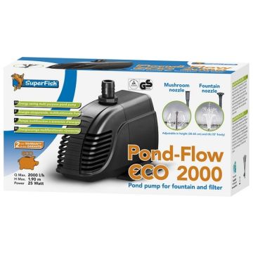 Pond-Flow ECO 2000 - Pompe bassin - Superfish - 2000 L/H