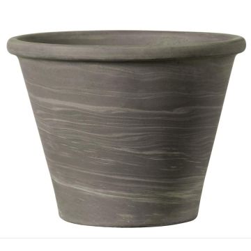 Vaso duo - Deroma - grafite - Ø 37 cm - H 27,6 cm