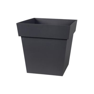 Pot Carré Toscane - 32 x 32 cm - Anthracite