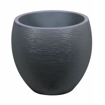 Pot ovale Egg Graphit - 50 x 50 x 45 cm - Anthracite