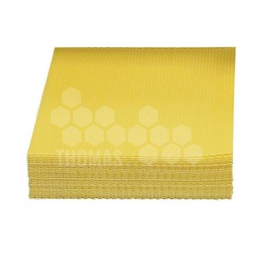 Feuilles de cire gaufrées et conditionnées - Thomas Apiculture - 2 kg - x20