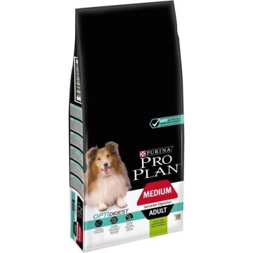 Croquettes pour chiens Medium adult sensitive digestion Optidigest - Proplan - agneau&riz - 14 kg 