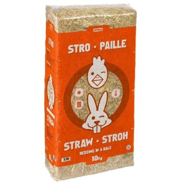 Paille de blé dépoussiérée - Stro Paille - Bedding Pet - 10 kg