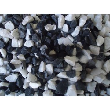 GRAVIER ARLEQUIN NOIR ET BLANC 20KG - ROCHER COUPE