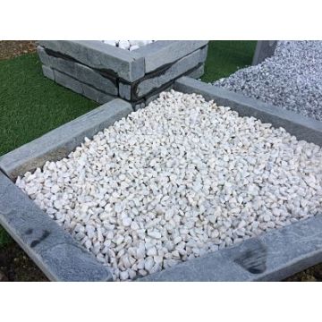 GRAVIER MARBRE BLANC 1220 20KG - ROCHER COUPE