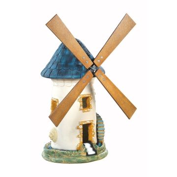 Moulin à roue ardoise Hairie Grandon - Hauteur 68 cm.