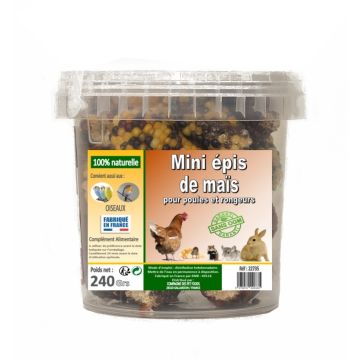 Mini épis de maïs pour poules et rongeurs - 240 g