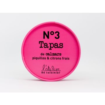 Tapas calmars, piquillos & citron frais - L'atelier du cuisinier - 100 g