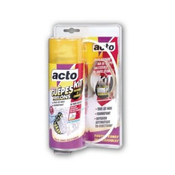 ACTO SPECIAL GUEPES FRELONS AEROSOL KIT SPECIAL TOITURES ET COMBLES - SOJAM