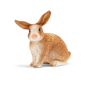 Figurine Lapin - Schleich - Marron - 4.5 x 4.4 x 2.5 cm