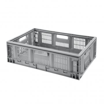 Caisse pliante multi-usages - 37 L - Grise