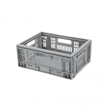 Caisse pliante multi-usages - 15.8 L - Grise