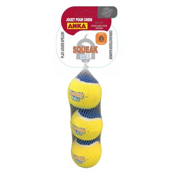 Balles de tennis squeak ball - Anka - Ø 6.35 cm - Chien moyen - x 3