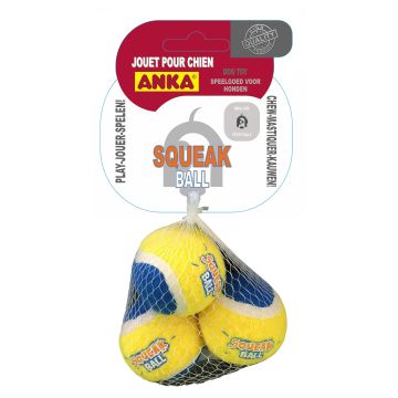 Balles de tennis squeak ball - Anka - Ø 4.5 cm - Petit chien - x 3