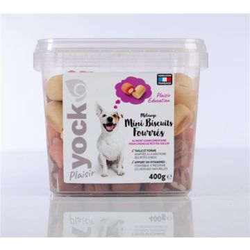 Mélange mini biscuits fourrés - Yock - Pour chien - 400 g