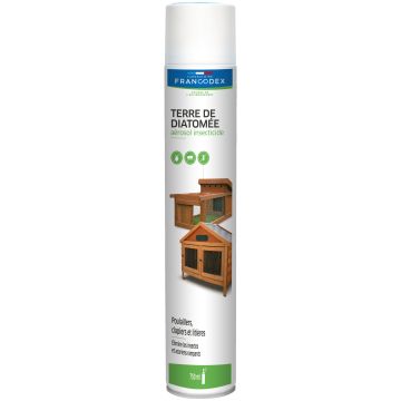 Aérosol insecticide Terre de Diatomée - Francodex - 750 ml