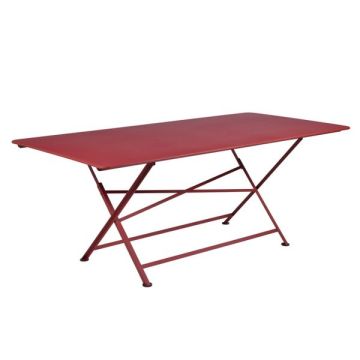 Table rectangle pliante Cargo - Fermob - 190 x 90 cm - Piment