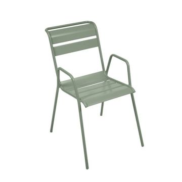 Fauteuil bridge empilable Monceau - Fermob - Vert Cactus