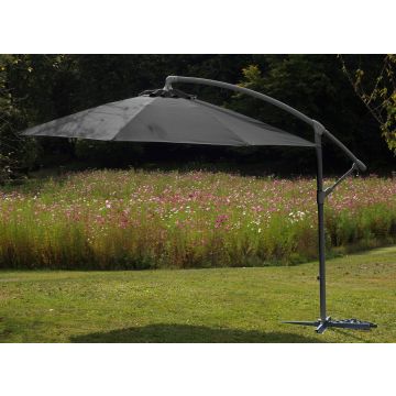 Parasol déporté Éco - Alizé - Ø 3 m - Royal Gris / Gris