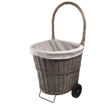 Chariot à bois - Tissa - En osier