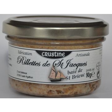 Rillettes de Saint-Jacques de la Baie de Saint-Brieuc - Crustine - 90 g