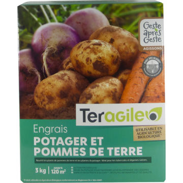 Engrais potager et pommes de terre UAB - Teragile - 3 kg