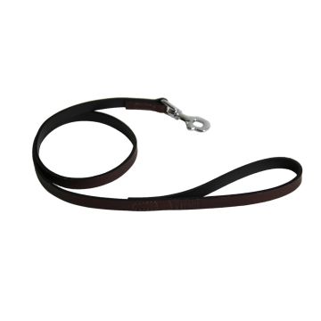 Laisse cuir bords arrondis - Martin Sellier - 20-100 cm - Marron