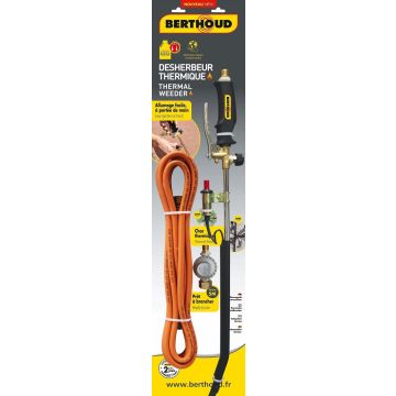 Désherbeur thermique à gaz - Berthoud - gaz + tuyau 5 m - 2 brûleurs
