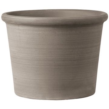 Pot cilindro bordato primitivo - Deroma - grafite - Ø 38 cm