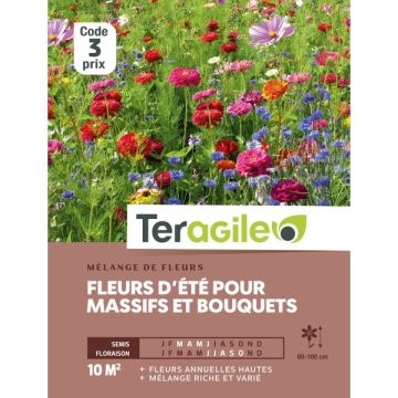Mélange de fleurs d'été pour massifs etbouquets - Graines - Teragile