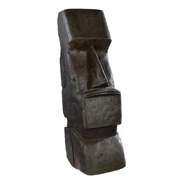 Statue Moaï Hairie Grandon - H 80 cm