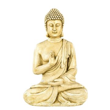 Bouddha Hindou ton vieilli Hairie Grandon - H 40,5 cm