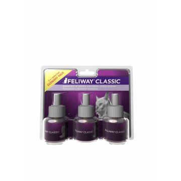 3 recharges Feliway Classic 48 ml - Quiétude et apaisement du chat