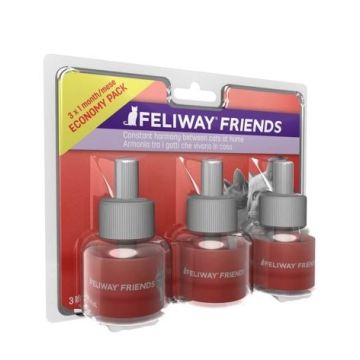 3 recharges Feliway Friends 48 ml - Pour une harmonie durable entre chats