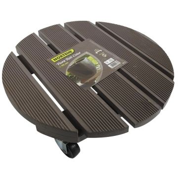 Support à roulette Roul'bac Flora roll color taupe - Nortene - 30 cm