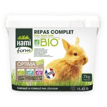 Repas complet pour lapin nain - Hami Form - Optima bio - 7 kg