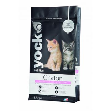 Croquettes -Yock Nutrition -Pour chatons - Sac de 1,5Kg