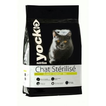 Croquette pour chat stérilisé - Yock Nutrition - poulet - 1.5 kg