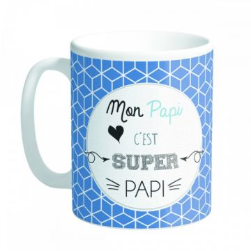 Mug céramique mon Papi c'est super Papi