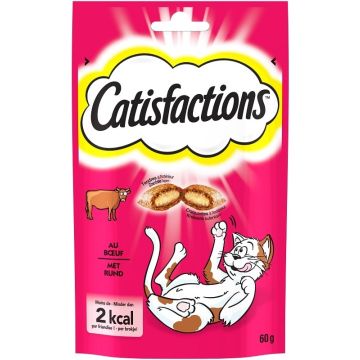 Friandises pour chats et chatons - Catisfactions - boeuf - 60 gr