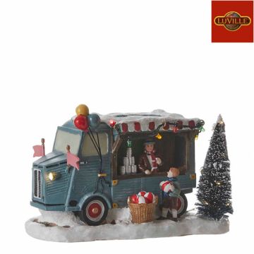 Camionnette vendeur de ballons - Village de Noël