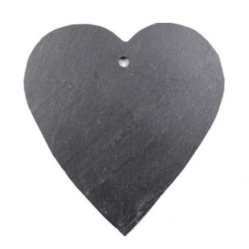 Cœur en ardoise pour le jardin - Comptoir Botanique - 12 cm - M