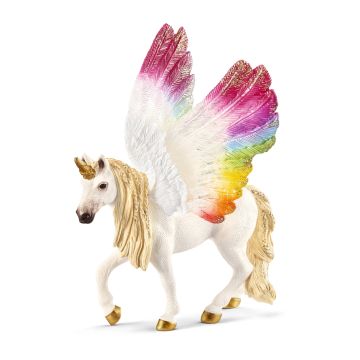 Figurine Licorne ailée arc-en-ciel  - Schleich - 15 x 16 x 18 cm
