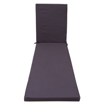Coussin Bain de soleil Monte-Carlo - Jardin privé - 185 x 55 x 6 cm - Ardoise