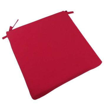 Assise de chaise Monte-Carlo - Jardin privé - 39 x 39 x 5 cm - Carmin