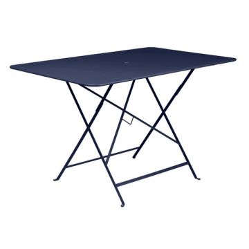 Table pliante Bistro - Fermob - 117 X 77 X H 74 cm - Métal - Bleu abysse