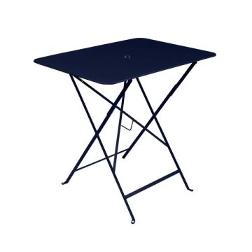 Table pliante Bistro - Fermob - 77 X 57X H 74 cm - Métal - Bleu abysse