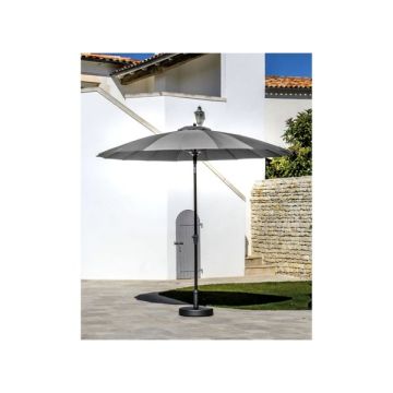 Parasol droit Pagode - Proloisirs - Gris - Ø 300 cm