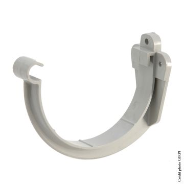 Support de gouttière développé de 33 - GIRPI - PVC - Gris